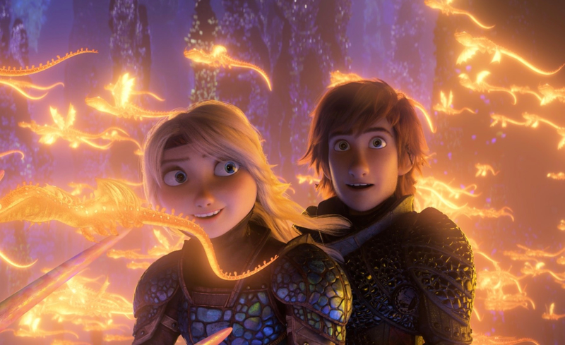 Hiccup and Astrid see a new world in the final How to Train Your Dragon.